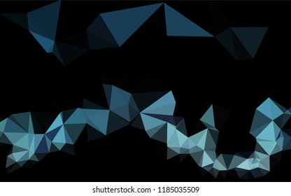 Light BLUE vector abstract polygonal cover. Colorful abstract illustration with gradient. A new texture for your design.