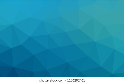Light BLUE vector abstract polygonal layout. A vague abstract illustration with gradient. A completely new template for your business design.