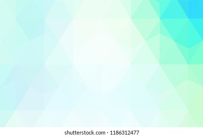 Light BLUE vector abstract polygonal background. Creative illustration in halftone style with triangles. New template for your brand book.
