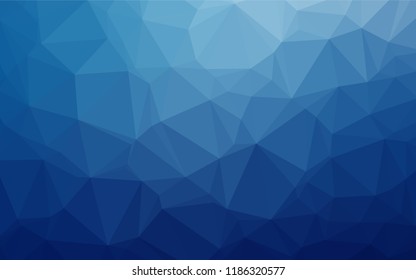 Light BLUE vector abstract polygonal texture. Glitter abstract illustration with an elegant design. The template can be used as a background for cell phones.