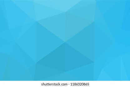 Light BLUE vector abstract polygonal texture. Triangular geometric sample with gradient.  The polygonal design can be used for your web site.