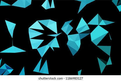 Light BLUE vector abstract polygonal texture. A vague abstract illustration with gradient. The elegant pattern can be used as part of a brand book.