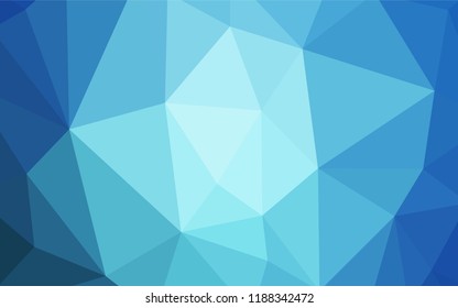 Light BLUE vector abstract polygonal template. Polygonal abstract illustration with gradient. Pattern for a brand book's backdrop.