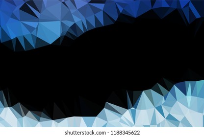 Light BLUE vector abstract polygonal layout. Modern geometrical abstract illustration with gradient. The textured pattern can be used for background.