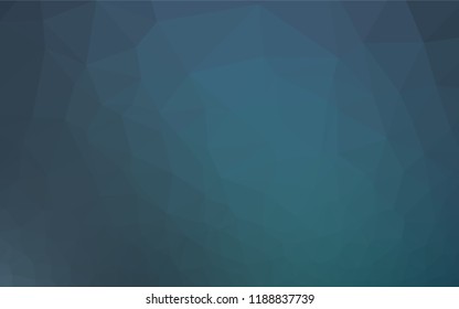 Light BLUE vector abstract polygonal layout. A sample with polygonal shapes. Triangular pattern for your business design.