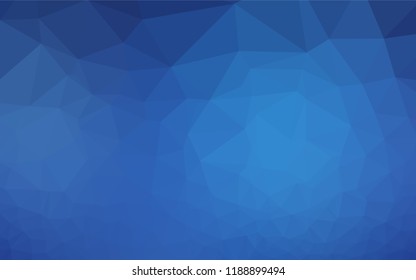 Light BLUE vector abstract polygonal texture. Creative geometric illustration in Origami style with gradient. The template can be used as a background for cell phones.