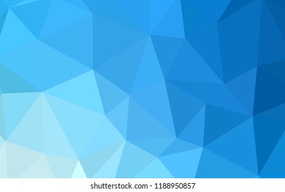 Light BLUE vector abstract polygonal template. A completely new color illustration in a polygonal style. Polygonal design for your web site.
