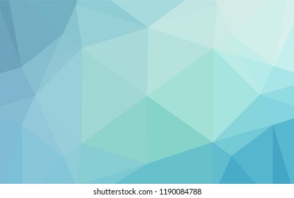 Light BLUE vector abstract polygonal texture. Creative illustration in halftone style with gradient. A new texture for your design.