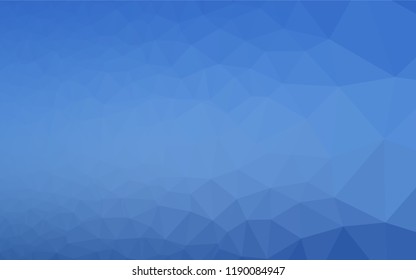 Light BLUE vector abstract polygonal cover. Geometric illustration in Origami style with gradient.  The best triangular design for your business.