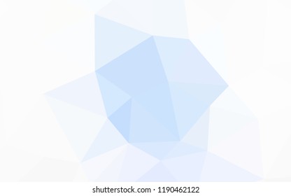 Light BLUE vector abstract polygonal template. Creative geometric illustration in Origami style with gradient. A new texture for your web site.