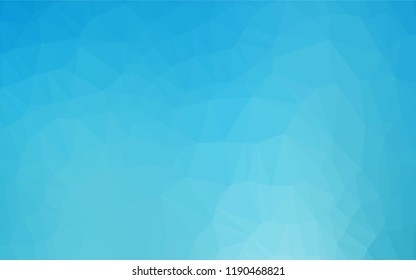 Light BLUE vector abstract polygonal cover. Geometric illustration in Origami style with gradient.  The completely new template can be used for your brand book.