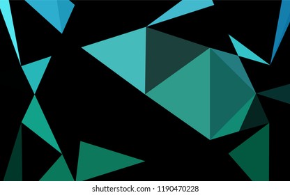 Light BLUE vector abstract polygonal texture. Brand new colored illustration in blurry style with gradient. A completely new design for your business.