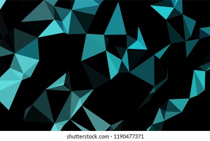Light BLUE vector abstract polygonal cover. An elegant bright illustration with gradient. A new texture for your design.