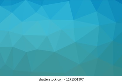 Light BLUE vector abstract polygonal texture. Shining colored illustration in a Brand new style. The polygonal design can be used for your web site.