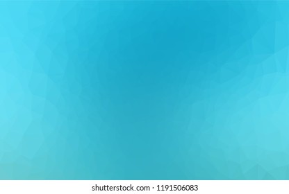 Light BLUE vector abstract polygonal texture. Triangular geometric sample with gradient.  The elegant pattern can be used as part of a brand book.