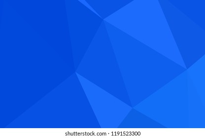 Light BLUE vector abstract polygonal pattern. Shining colorful illustration with triangles. Completely new template for your banner.