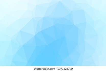 Light BLUE vector abstract polygonal texture. Creative geometric illustration in Origami style with gradient. The polygonal design can be used for your web site.