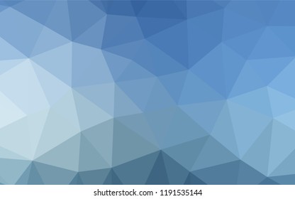 Light BLUE vector abstract polygonal texture. A completely new color illustration in a vague style. The textured pattern can be used for background.