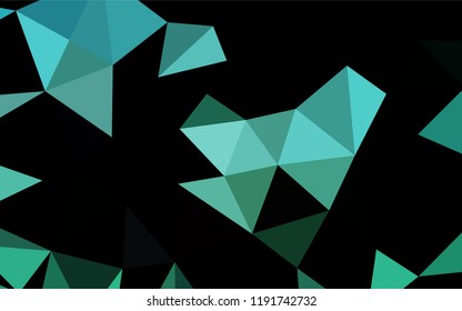 Light BLUE vector abstract polygonal layout. Glitter abstract illustration with an elegant design. The template can be used as a background for cell phones.