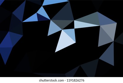 Light BLUE vector abstract polygonal cover. Creative geometric illustration in Origami style with gradient. Brand new style for your business design.
