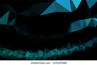 Light BLUE vector abstract polygonal layout. Triangular geometric sample with gradient.  A new texture for your design.
