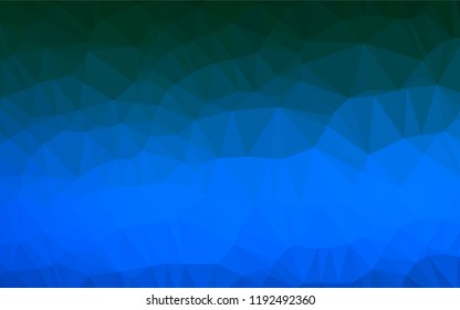 Light BLUE vector abstract polygonal cover. Shining colored illustration in a Brand new style. A completely new design for your business.