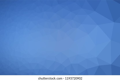 Light BLUE vector abstract polygonal layout. Geometric illustration in Origami style with gradient.  Triangular pattern for your business design.