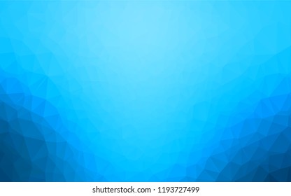 Light BLUE vector abstract polygonal layout. Shining colored illustration in a Brand new style. The polygonal design can be used for your web site.
