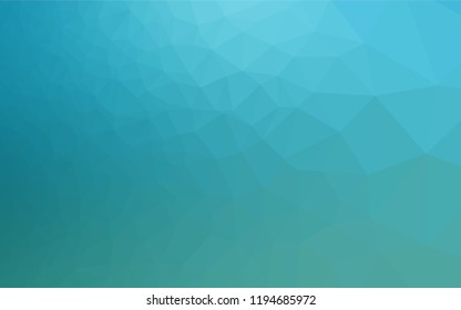 Light BLUE vector abstract polygonal layout. Creative illustration in halftone style with gradient. The elegant pattern can be used as part of a brand book.