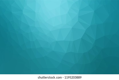 Light BLUE vector abstract polygonal cover. Creative geometric illustration in Origami style with gradient. The completely new template can be used for your brand book.