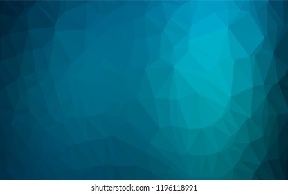 Light BLUE vector abstract polygonal cover. Glitter abstract illustration with an elegant design. The elegant pattern can be used as part of a brand book.