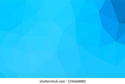 Light BLUE vector abstract polygonal texture. Triangular geometric sample with gradient.  Triangular pattern for your business design.