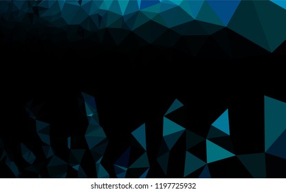Light BLUE vector abstract polygonal cover. An elegant bright illustration with gradient. The polygonal design can be used for your web site.