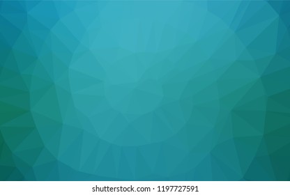 Light BLUE vector abstract polygonal texture. A sample with polygonal shapes. Triangular pattern for your business design.