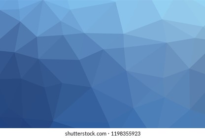 Light BLUE vector abstract polygonal cover. Triangular geometric sample with gradient.  A new texture for your design.