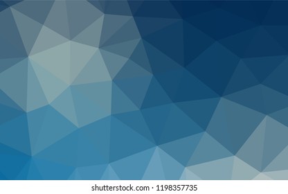 Light BLUE vector abstract polygonal layout. Glitter abstract illustration with an elegant design. Brand new style for your business design.