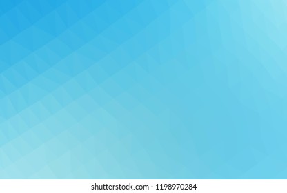 Light BLUE vector abstract polygonal texture. A sample with polygonal shapes. Brand new design for your business.