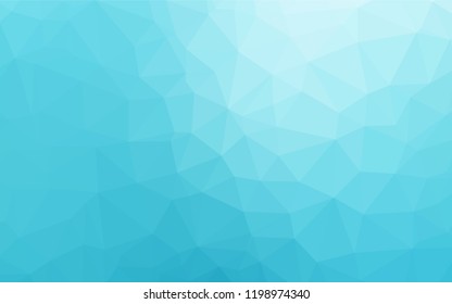 Light BLUE vector abstract polygonal layout. Brand new colored illustration in blurry style with gradient. A completely new template for your business design.