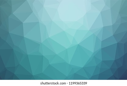 Light BLUE vector abstract polygonal layout. Triangular geometric sample with gradient.  The best triangular design for your business.