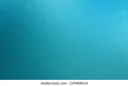 Light BLUE vector abstract polygonal cover. Creative illustration in halftone style with gradient. Brand new style for your business design.
