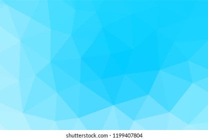 Light BLUE vector abstract polygonal texture. Brand new colored illustration in blurry style with gradient. A completely new template for your business design.