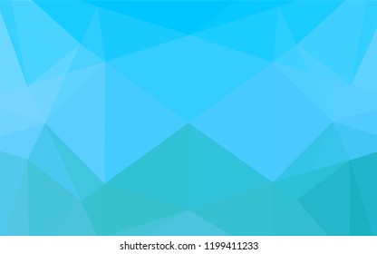 Light BLUE vector abstract polygonal cover. Modern geometrical abstract illustration with gradient. The elegant pattern can be used as part of a brand book.
