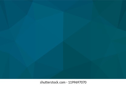 Light BLUE vector abstract polygonal texture. A vague abstract illustration with gradient. Triangular pattern for your business design.