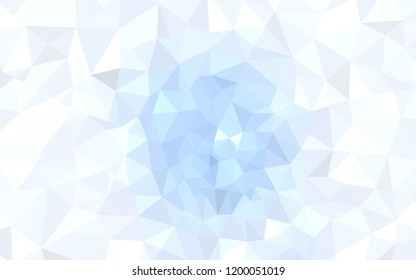 Light BLUE vector abstract polygonal pattern. Colorful abstract illustration with triangles. Template for cell phone's backgrounds.