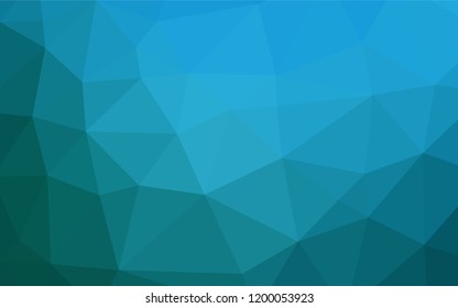 Light BLUE vector abstract polygonal texture. Modern geometrical abstract illustration with gradient. Triangular pattern for your business design.