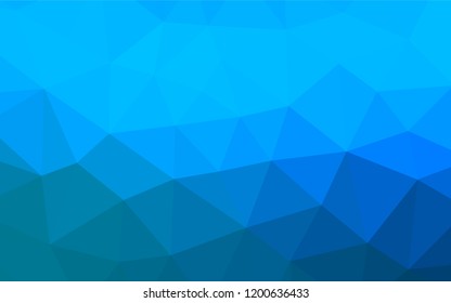 Light BLUE vector abstract polygonal cover. Brand new colored illustration in blurry style with gradient. The textured pattern can be used for background.