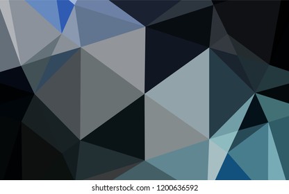 Light BLUE vector abstract polygonal texture. Triangular geometric sample with gradient.  The elegant pattern can be used as part of a brand book.