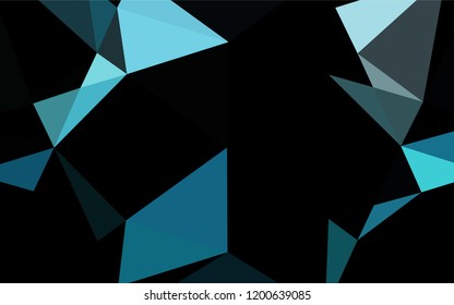 Light BLUE vector abstract polygonal cover. A sample with polygonal shapes. A completely new design for your business.