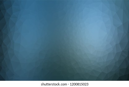 Light BLUE vector abstract polygonal texture. Creative illustration in halftone style with gradient. Triangular pattern for your business design.