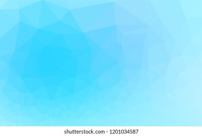 Light BLUE vector abstract polygonal layout. Brand new colored illustration in blurry style with gradient. A completely new design for your business.